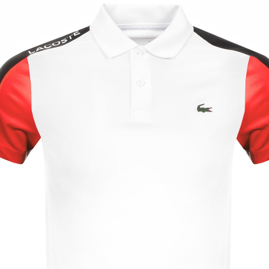 Alternative Image for ProductLacoste Sport Performance Block Polo T Shirt White2